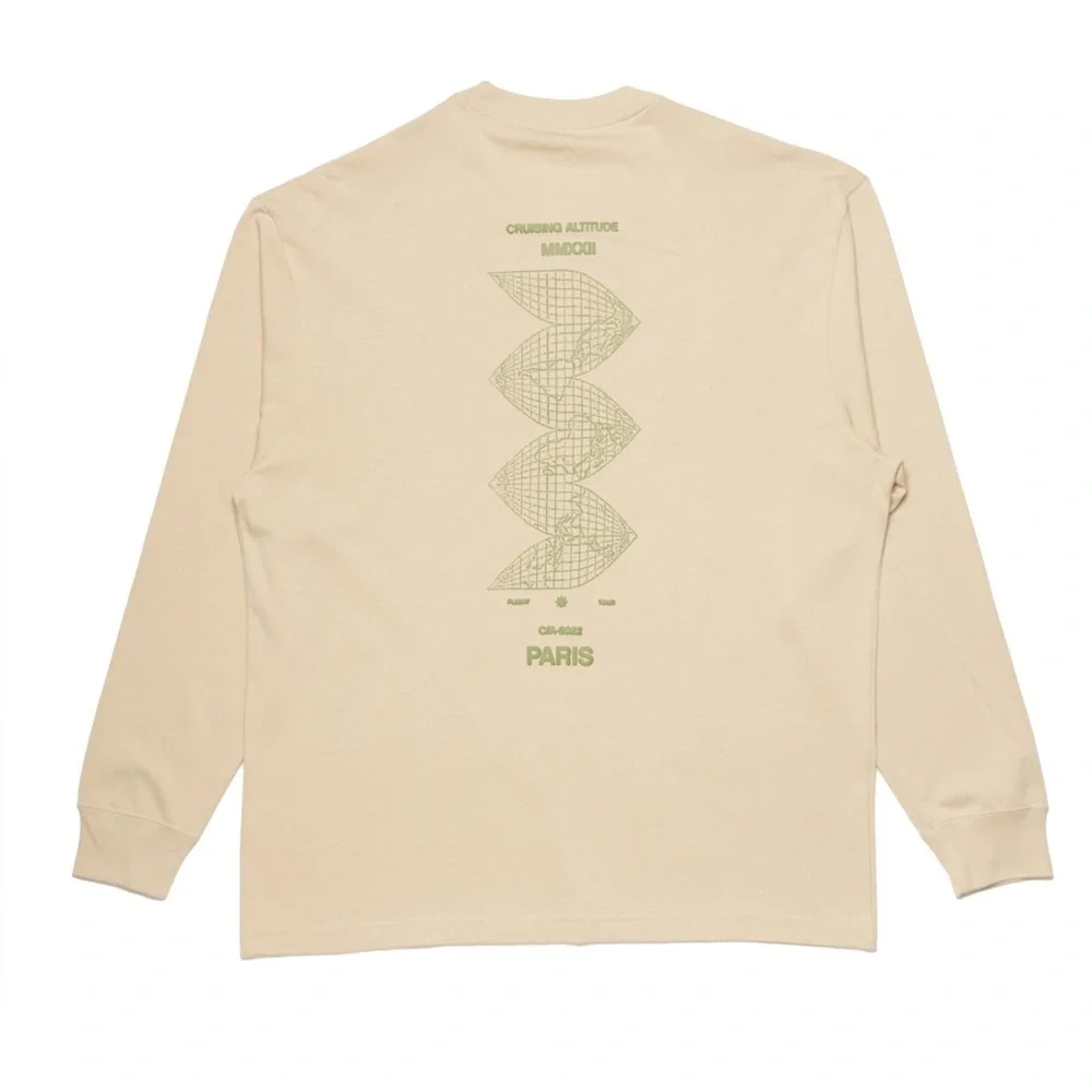 Air Jordan Men’s Flight Heritage 85 Long Sleeve Crewneck Beige/Green S
